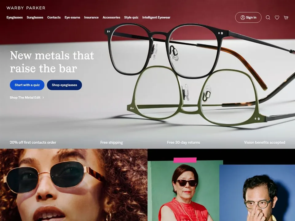 Warby Parker website